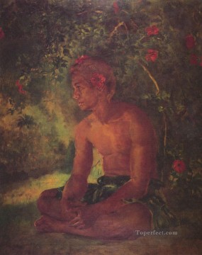 ジョン・ラファージ Painting - マウアとサモア人のジョン・ラファージ